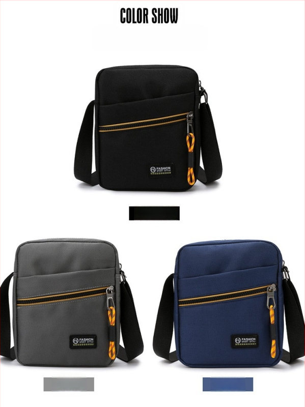 Geantă crossbody pentru bărbați, pentru muncă și pentru călătorii, capacitate mare, compartimente multiple, stil urban simplu, nylon, compatibilă cu laptop de 8 inci