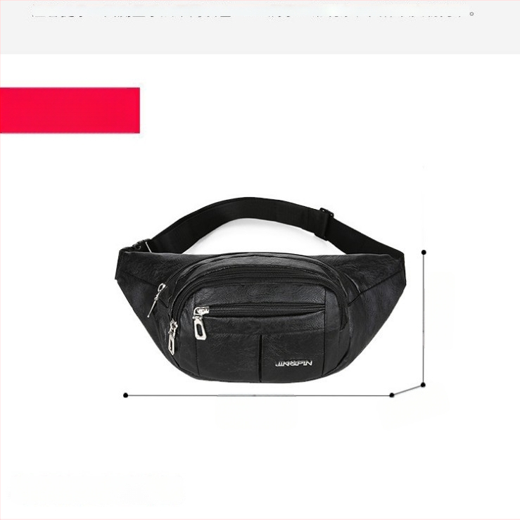 Geantă de talie din PU pentru bărbați, antifurt, stil business, 34×10×13 cm, potrivită pentru laptop de 8 inch