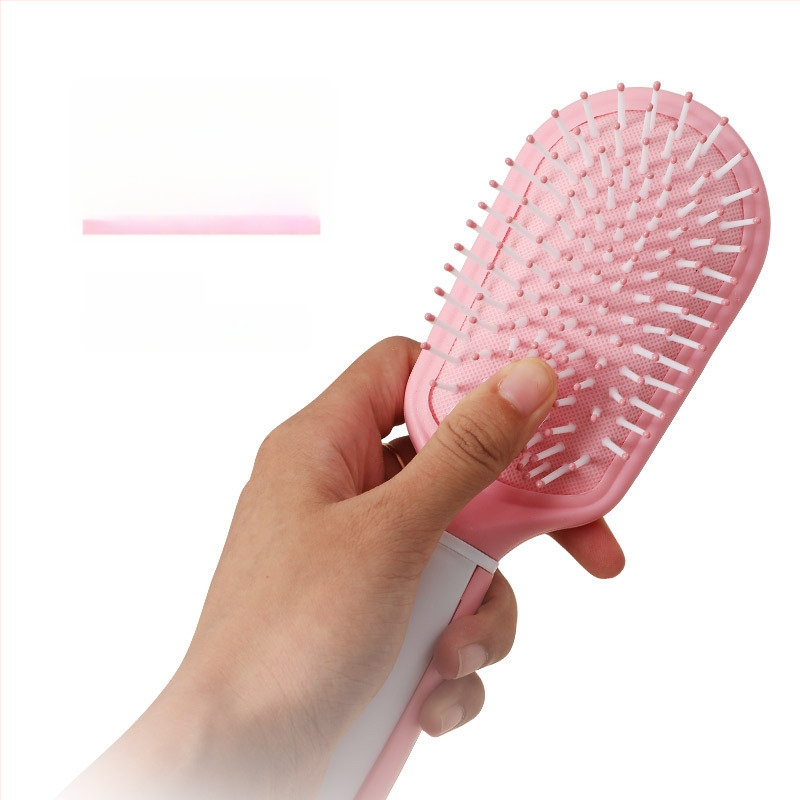 Pieptene anti-static cu pernă de aer pentru masajul părului, pentru bucle, din plastic, pieptene cu role portabile