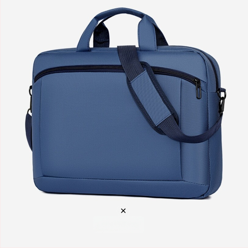 Torba za laptop s zaštitom od udara, poslovni stil, naramenica, vodootporna i otporna na trošenje, višeslojni pretinci za 15-inčni laptop, Oxford platno