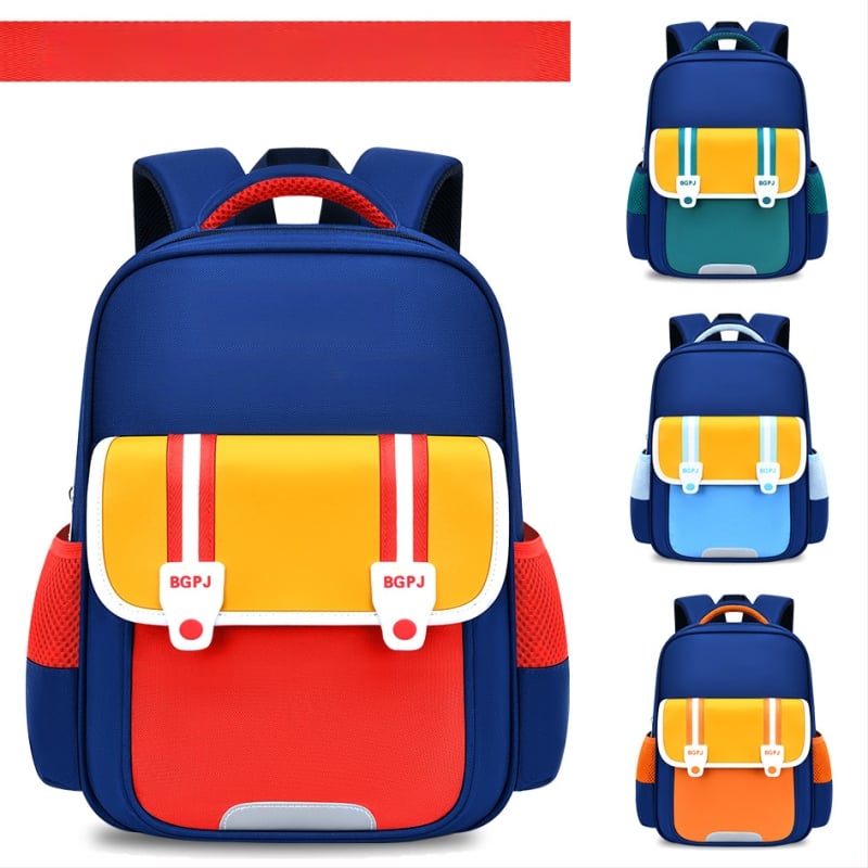 Rucsac pentru copii cu imprimeu pentru educație timpurie, unisex, material Oxford, impermeabil și rezistent, elemente reflectorizante, design cu contrast