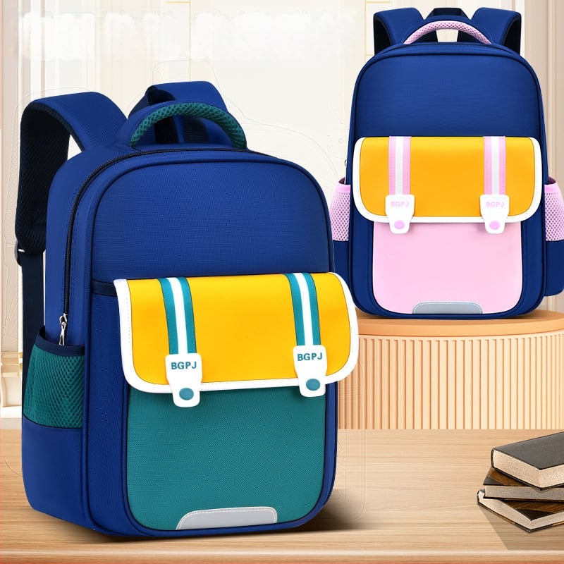 Rucsac pentru copii cu imprimeu pentru educație timpurie, unisex, material Oxford, impermeabil și rezistent, elemente reflectorizante, design cu contrast