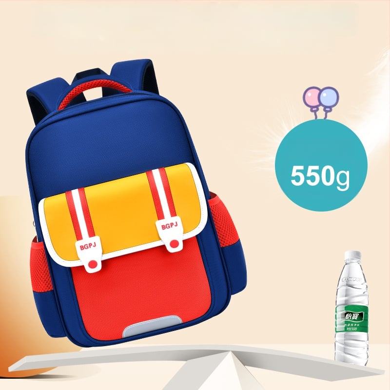 Rucsac pentru copii cu imprimeu pentru educație timpurie, unisex, material Oxford, impermeabil și rezistent, elemente reflectorizante, design cu contrast