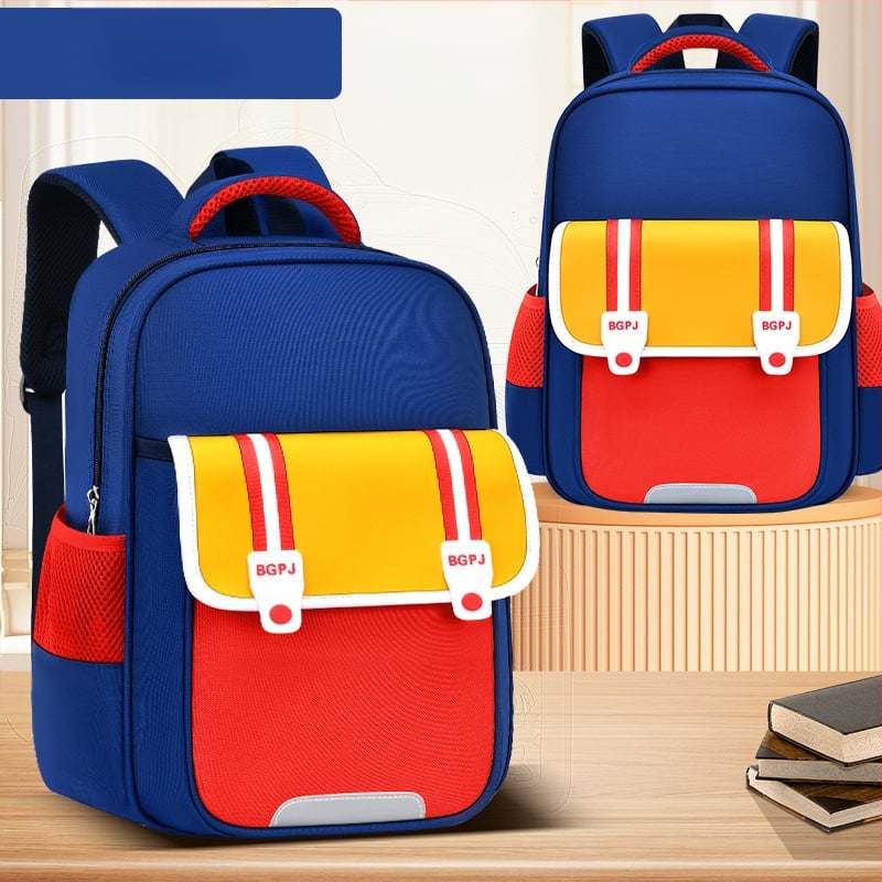 Rucsac pentru copii cu imprimeu pentru educație timpurie, unisex, material Oxford, impermeabil și rezistent, elemente reflectorizante, design cu contrast