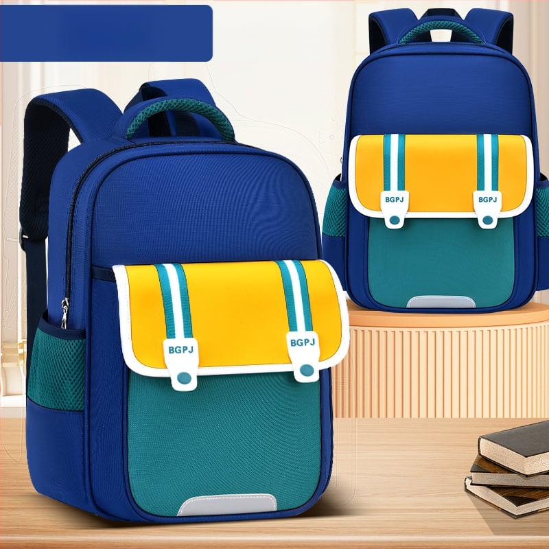 Rucsac pentru copii cu imprimeu pentru educație timpurie, unisex, material Oxford, impermeabil și rezistent, elemente reflectorizante, design cu contrast