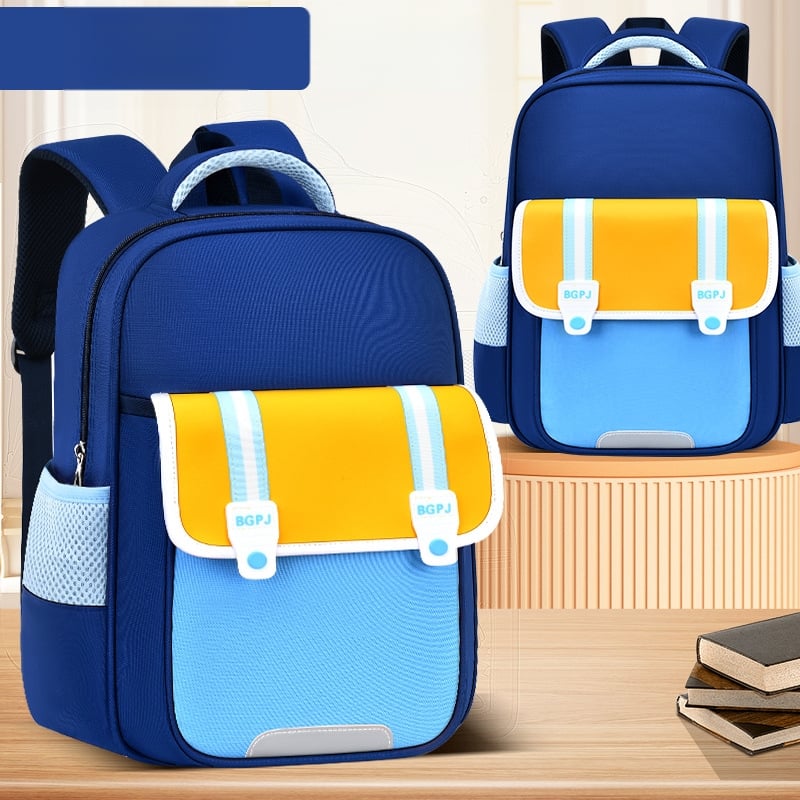 Rucsac pentru copii cu imprimeu pentru educație timpurie, unisex, material Oxford, impermeabil și rezistent, elemente reflectorizante, design cu contrast