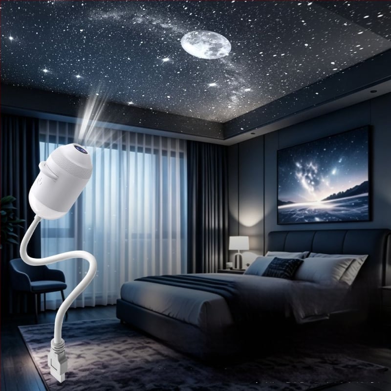 USB μικρός προβολέας αστερισμών, νυχτερινό φως για υπνοδωμάτιο και ατμόσφαιρα