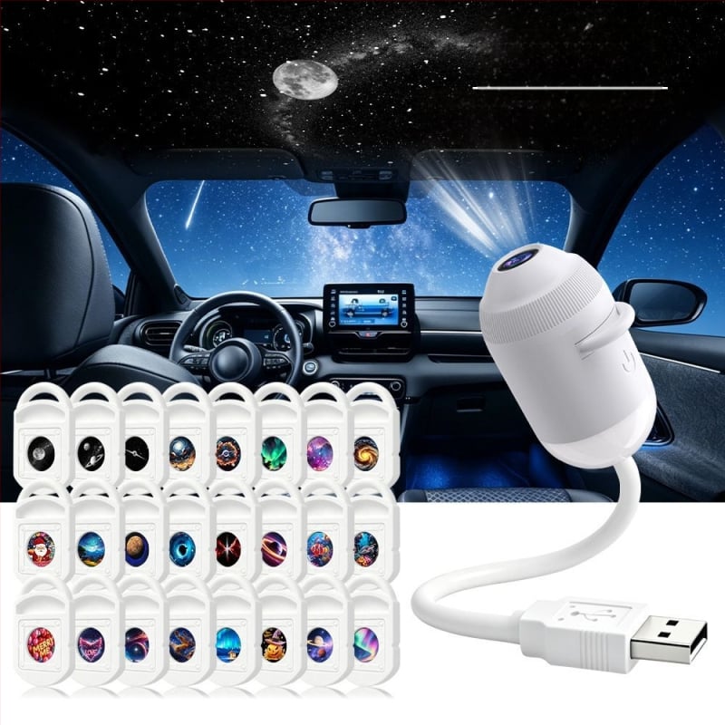 USB μικρός προβολέας αστερισμών, νυχτερινό φως για υπνοδωμάτιο και ατμόσφαιρα