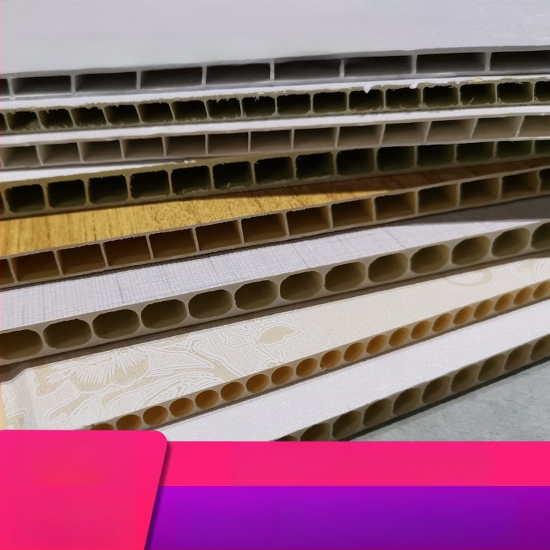 PVC πάνελ τοίχου από ίνες μπαμπού-ξύλου, ολοκληρωμένο, με φινίρισμα καπλαμά ξύλου, για φόντο τηλεόρασης