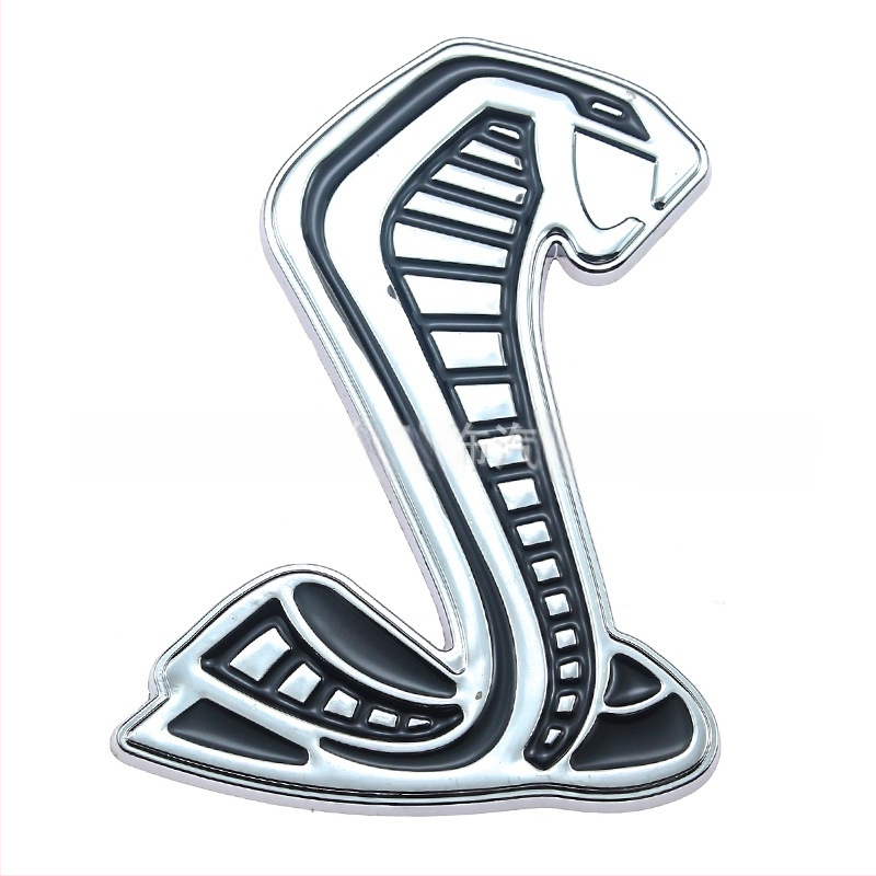 Fém autó-embléma matrica Ford Mustang GT500 Cobra Shelby logóhoz