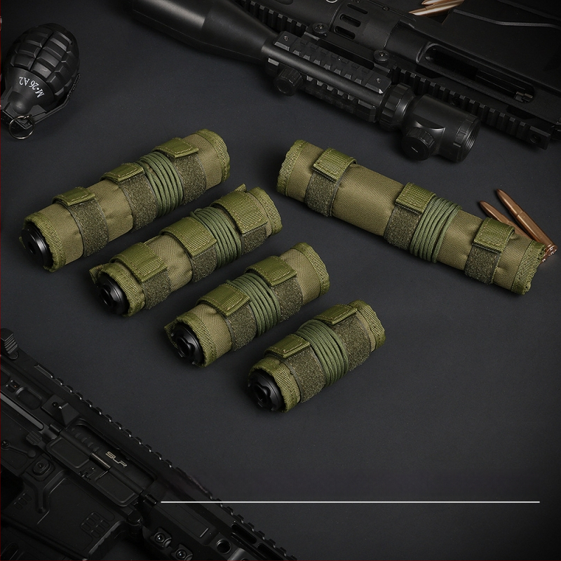 Husă de protecție tactică pentru amortizor, husă din material camuflaj pentru tubul frontal, dimensiuni 4/5/6/7/9 inch