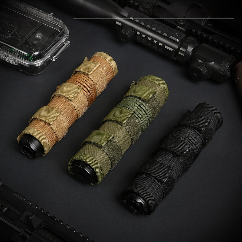Husă de protecție tactică pentru amortizor, husă din material camuflaj pentru tubul frontal, dimensiuni 4/5/6/7/9 inch