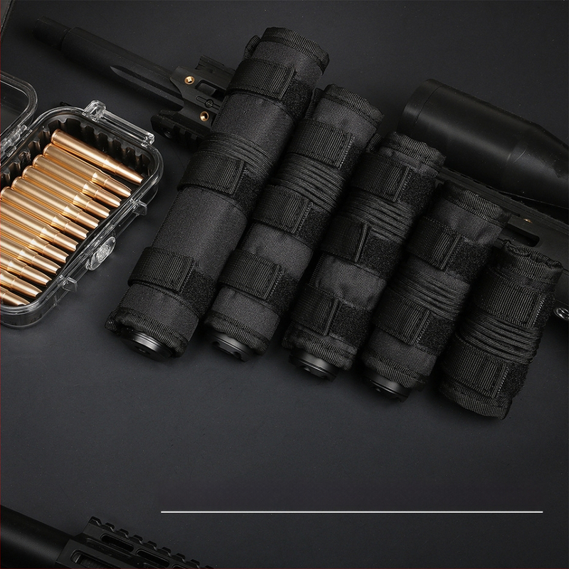Husă de protecție tactică pentru amortizor, husă din material camuflaj pentru tubul frontal, dimensiuni 4/5/6/7/9 inch