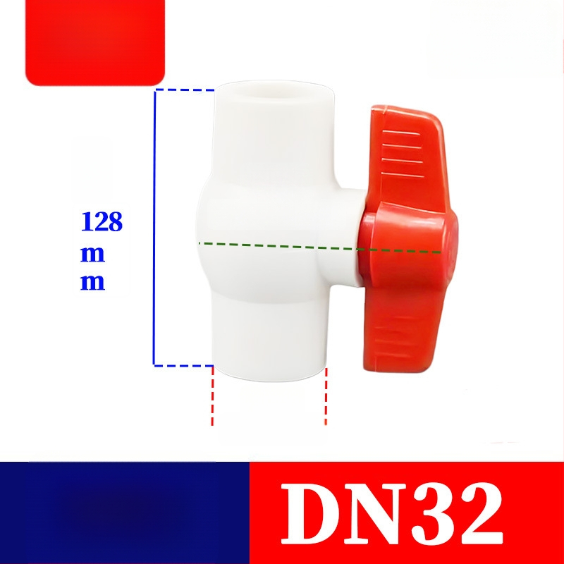 Εθνικό Πρότυπο PPR σφαιρική βαλβίδα, πλαστική, σύνδεση με ολίσθηση, θερμοσυγκόλληση, μεγέθη 1/2 και 3/4