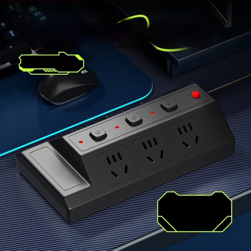 Мултифункционална USB разклонителна лента с 4 USB порта и 2 Type-C порта, настолен удължител за дома и офиса