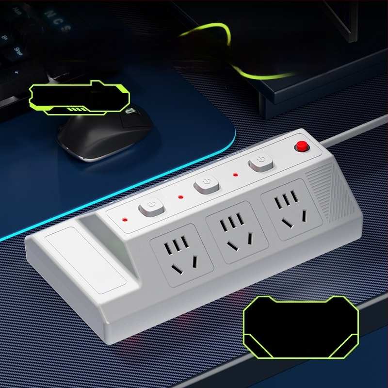 Мултифункционална USB разклонителна лента с 4 USB порта и 2 Type-C порта, настолен удължител за дома и офиса