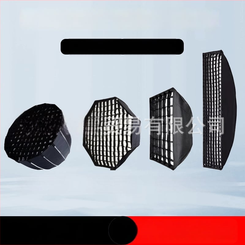 Softbox με πλέγμα για φωτογράφηση σε στούντιο, οκταγωνικό-ορθογώνιο πλέγμα με μοτίβο κυψελών, βαθύς απόδοση φωτός, γρήγορη εγκατάσταση, διαχυτής φωτός και κάλυμμα φλας