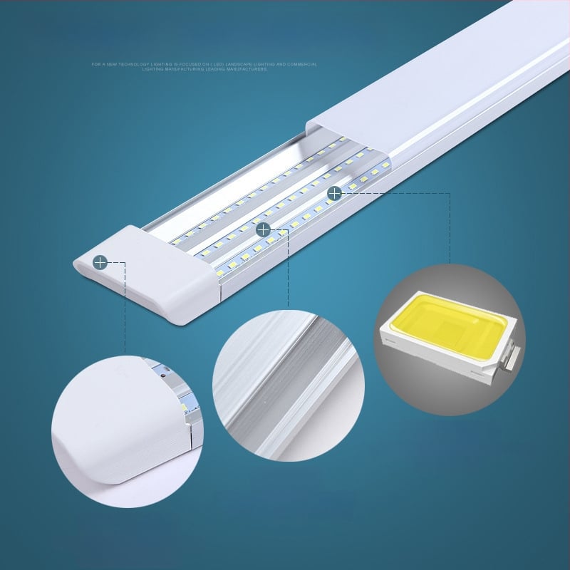 LED λυχνία καθαρισμού με τρεις προστασίες, μακριά LED λωρίδα φωτισμού για σούπερμάρκετ και εμπορικούς χώρους, ενσωματωμένος ανθεκτικός στη σκόνη βραχίωνας, αλουμινένιο περίβλημα