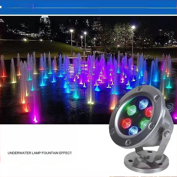 LED подводна светлина от неръждаема стомана за външна употреба, водоустойчива RGB светлина за басейн и езеро, с дистанционно управление