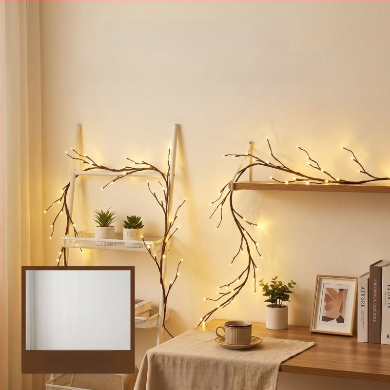 LED φώτα αμπέλου με 144 LED, φώτα σε κλαδιά, εφέ αστρικού ουρανού, διακόσμήση τοίχου, φωτισμός για την ατμόσφαιρα δωματίου