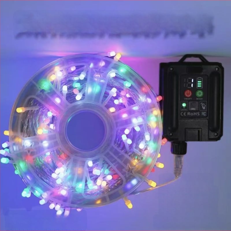 LED λυχνίες-αλυσίδα με σχέδιο αστρικού ουρανού, ηλιακές, εξωτερικές, αδιάβροχες, γύρω από το δέντρο, χριστουγεννιάτικη διακόσμηση.