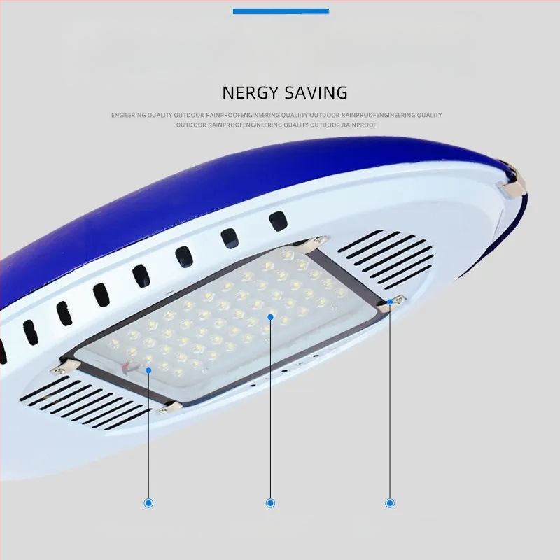 Κεφαλή LED οδοφωτισμού, 40W, εξωτερική αδιάβροχη, ηλιακή τροφοδοσία, ενσωματωμένος στύλος