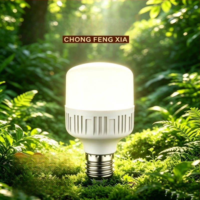 LED лампа с енергоспестяване, цокъл E27, голямо резбово гнездо, бяла светлина за домашно осветление, подходяща за склад и работилница