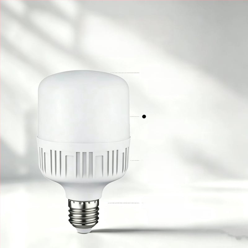LED лампа с енергоспестяване, цокъл E27, голямо резбово гнездо, бяла светлина за домашно осветление, подходяща за склад и работилница