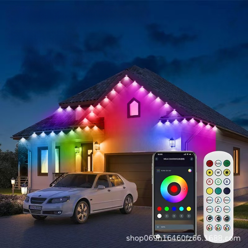 RGBIC LED φως γείσας – αδιάβροχο διακοσμητικό φως αυλής