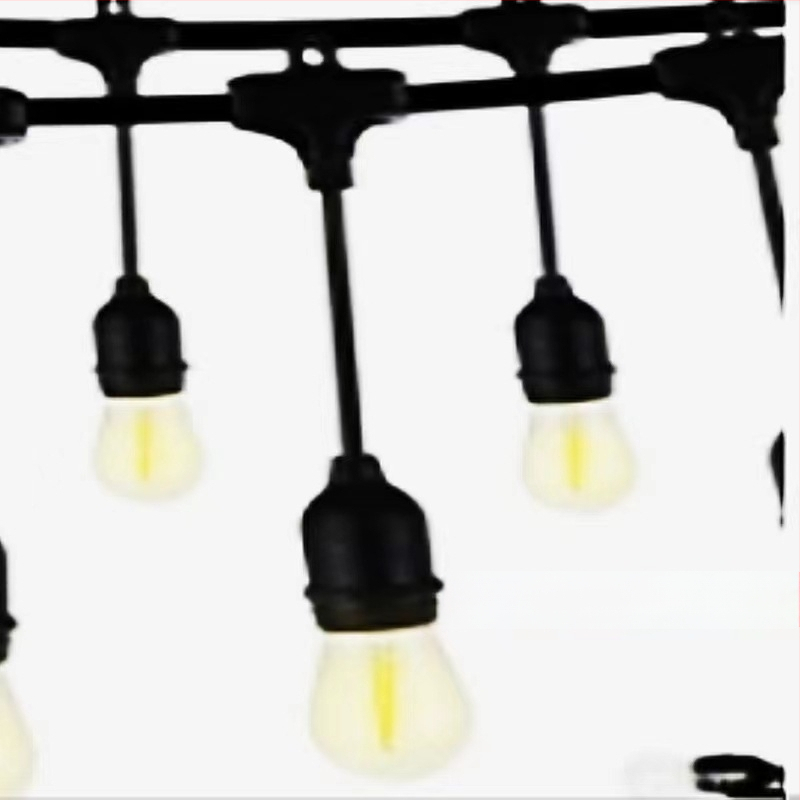 LED φανάρια σε σειρά με λαμπτήρα S14, κρεμαστό εξωτερικό, αδιάβροχο, με βάση E27, για κάμπινγκ και αυλή