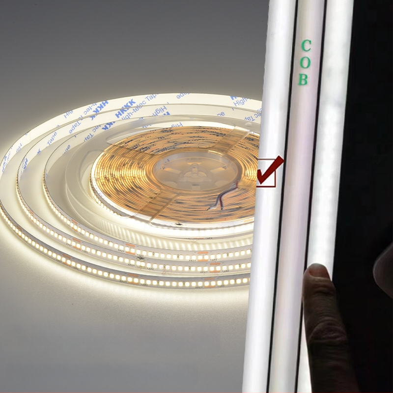 24V COB LED szalag, dimmelhető, öntapadós hátoldallal