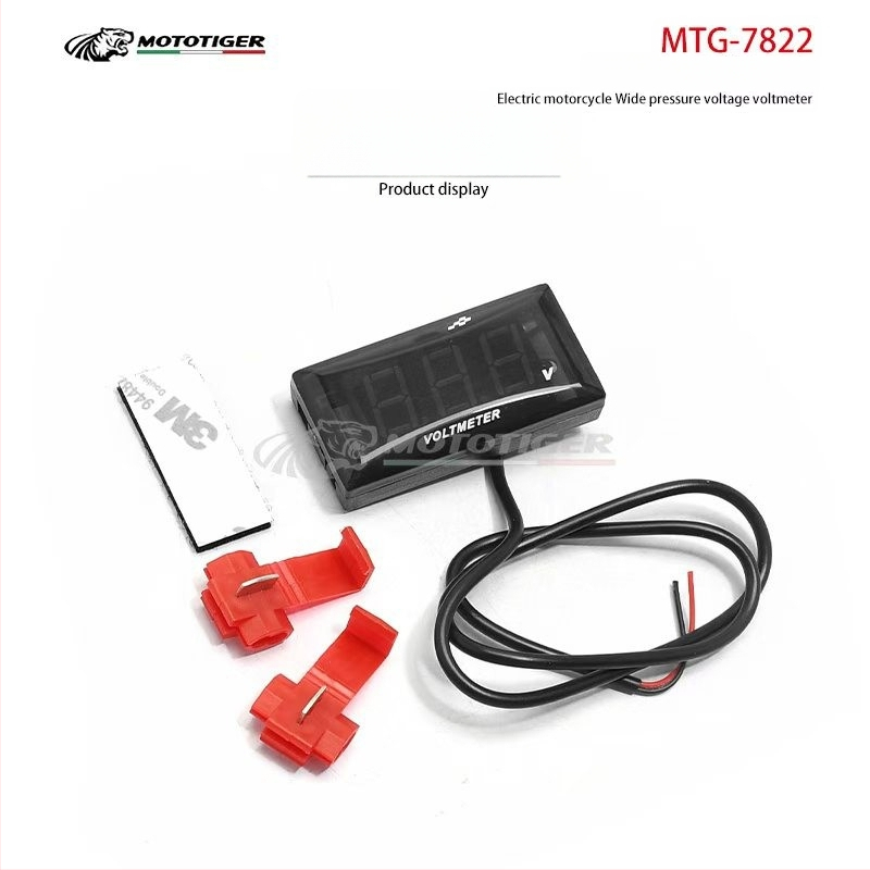 MTG-7822 LCD feszültség kijelző, 10V-150V, elektromos motorkerékpárhoz