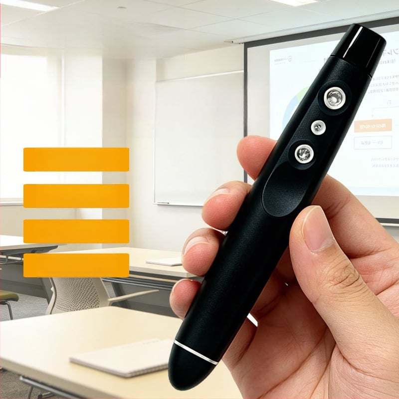 2.4G Ασύρματο στυλό PPT με λέιζερ για παρουσίαση, πολυμεσικός δείκτης παρουσίασης, ηλεκτρονικός δείκτης διδασκαλίας, φορητός λέιζερ δείκτης