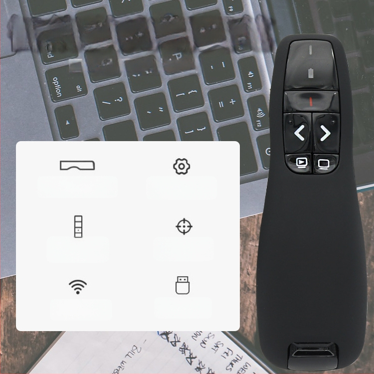 Δείκτης με υπέρυθρο λέιζερ USB για PowerPoint — δείκτης αλλαγής σελίδων για διδασκαλία και παρουσιάσεις