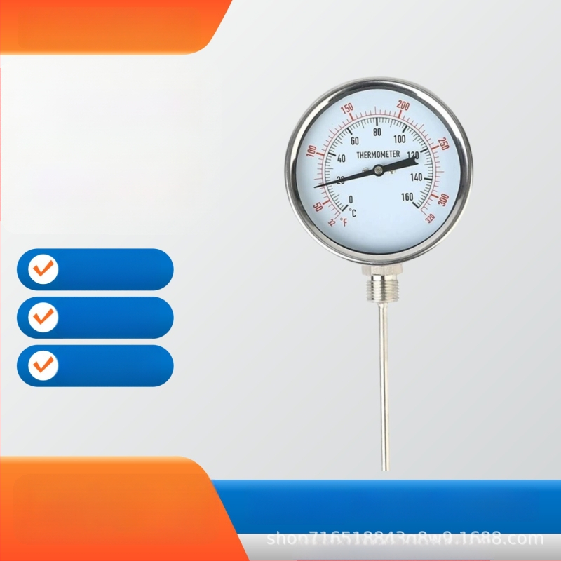 Διμεταλλικός ακτινικός θερμόμετρο Y100, NPT 1/2