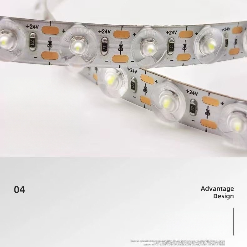 Diffúz reflexiós LED-szalag, 24V RGB, 48 LED, 10W, beltéri világítás