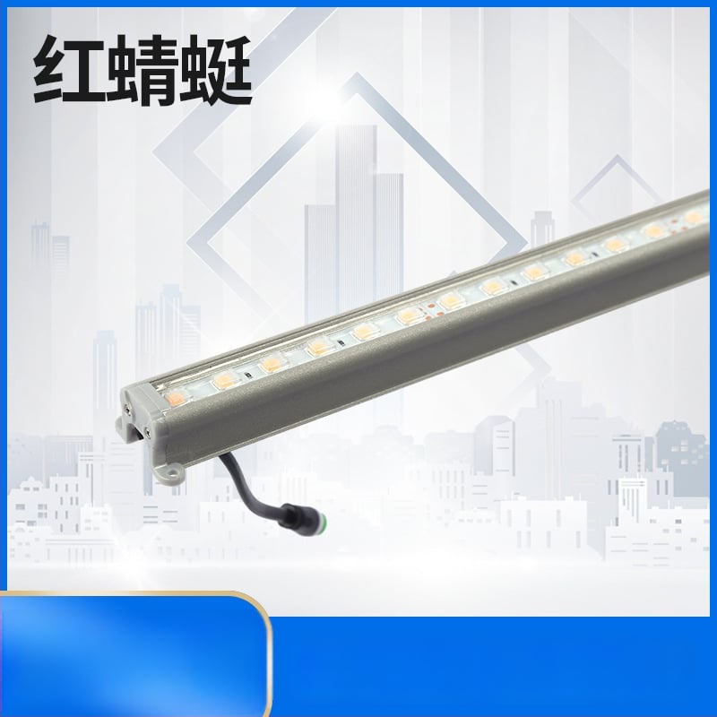 Εξωτερικό αλουμινένιο LED λωρίδα φωτισμού, IP65, 24V DC, υψηλής φωτεινότητας λευκό και κεχριμπαρένιο φως, για περιγράμματα κτιρίων και προσόψεων εισόδων
