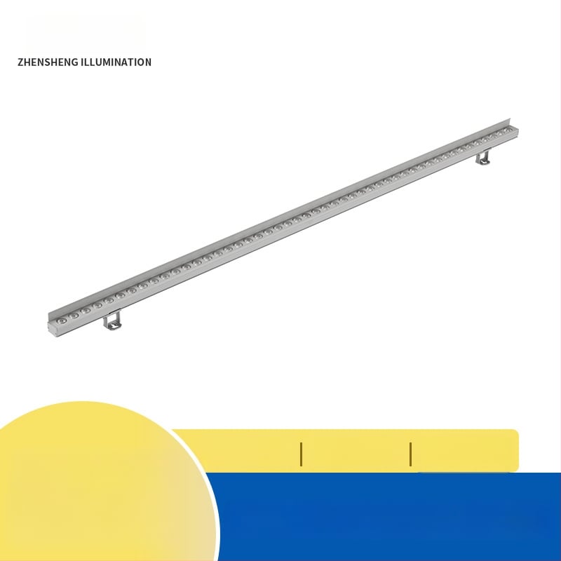 LED γραμμικός φωτισμός τοίχου εξωτερικός, με στρογγυρή οπή και διαφράγμα, αρχιτεκτονικός φωτισμός RGB περιγράμματος