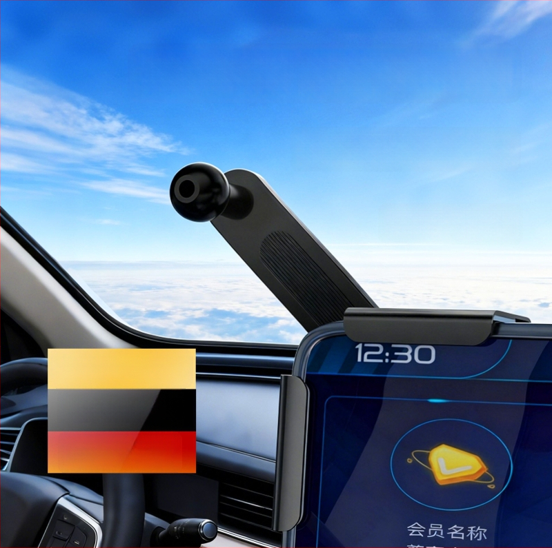 Držač za telefon u automobilu za navigaciju, 360° prilagodljiva, univerzalan za ravne i zakrivljene zaslone