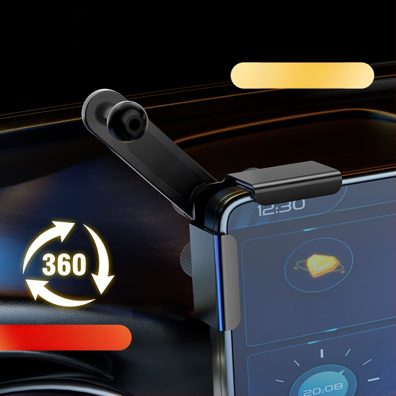 Držač za telefon u automobilu za navigaciju, 360° prilagodljiva, univerzalan za ravne i zakrivljene zaslone