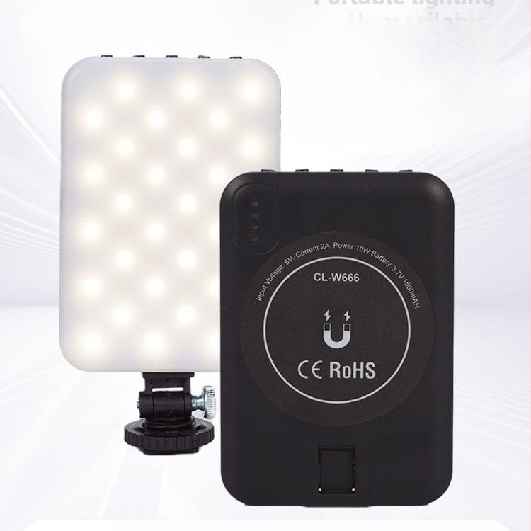 Φορητό RGB LED φως τσέπης με ενσωματωμένη επαναφορτιζόμενη μπαταρία, κατάλληλο για φωτογράφηση με κινητό και φωτισμό ομορφιάς