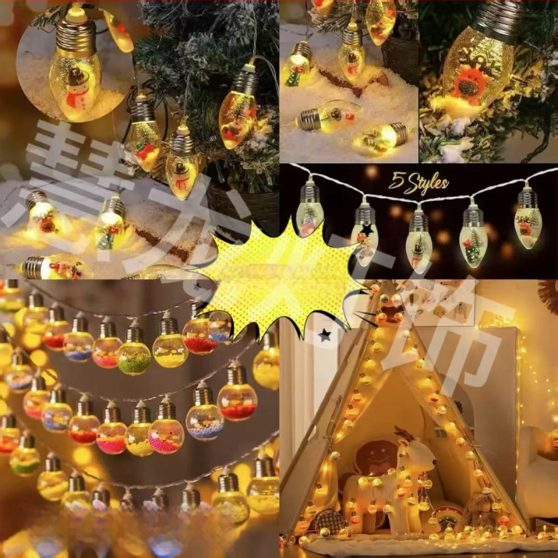 LED λαμπάκια σε σχήμα σφαίρας για τα Χριστούγεννα – κρεμαστά φώτα για δέντρο και τοίχο, διακόσμηση σαλονιού με ατμόσφαιρα