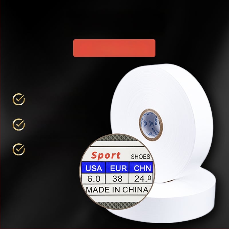 King Brand nejlon szalag – üres mosható címkék hőolvasztó ragasztóval a cipő nyelvéhez, háztartási textilek, matracok és szőnyegek