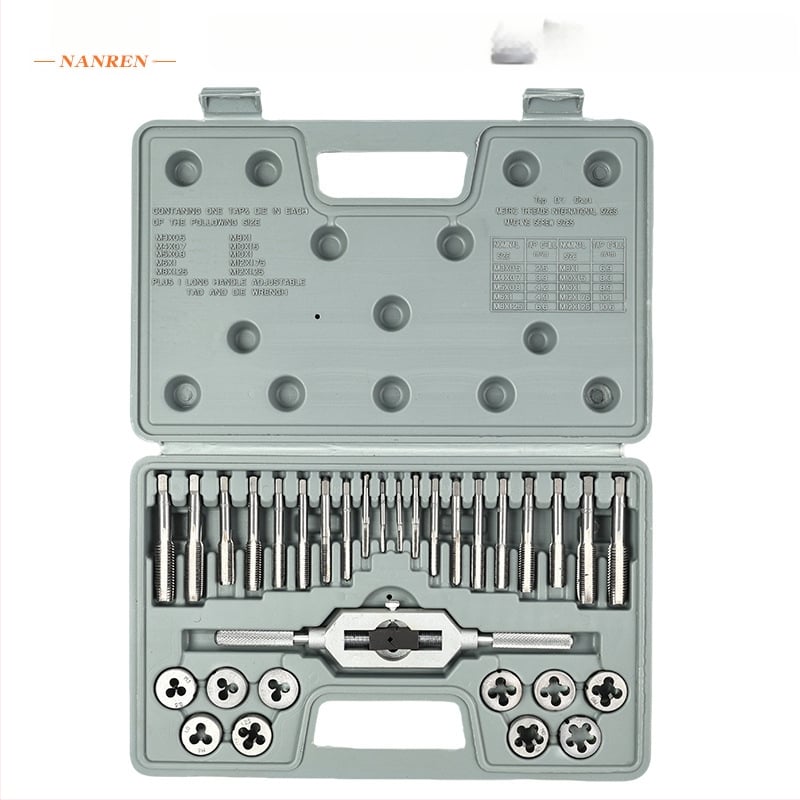 Σετ 31 τεμαχίων Tap & Die, μετρικά και ιντσικά μεγέθη, M6-M24 – χειροκίνητο κιτ για συγκόλληση ροπών