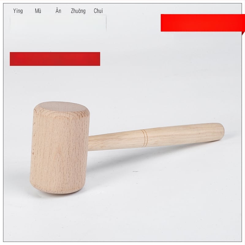 Ξύλινο σφυρί από beech για δέρματα - χειροποίητο DIY