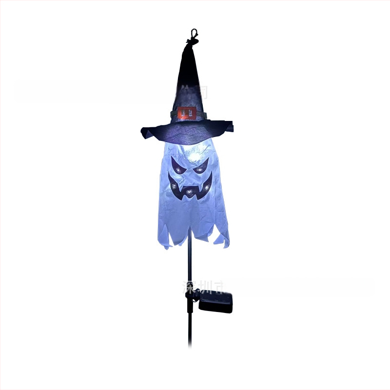 Νέα LED ηλιακά διακοσμητικά φώτα Halloween με 4 φαναράκια κολοκύθας σε σκούρο ρόδο, IP65 αδιάβροχα, χωρίς καλώδια