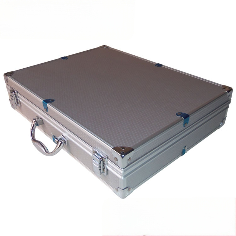 Cutie pentru unelte din aliaj de aluminiu, cutie de prezentare pentru bijuterii, antișoc, Modelul 09