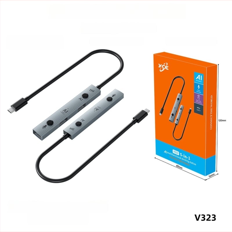 AI-vezérelt USB-C intelligens hub beszéd-alapú fordítással 146 nyelvre