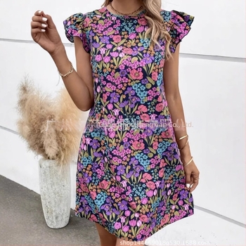 Νέο Ευρωπαϊκό και Αμερικανικό γυναικείο φόρεμα με βολάν και V λαιμόκοψη, Amazon 2025