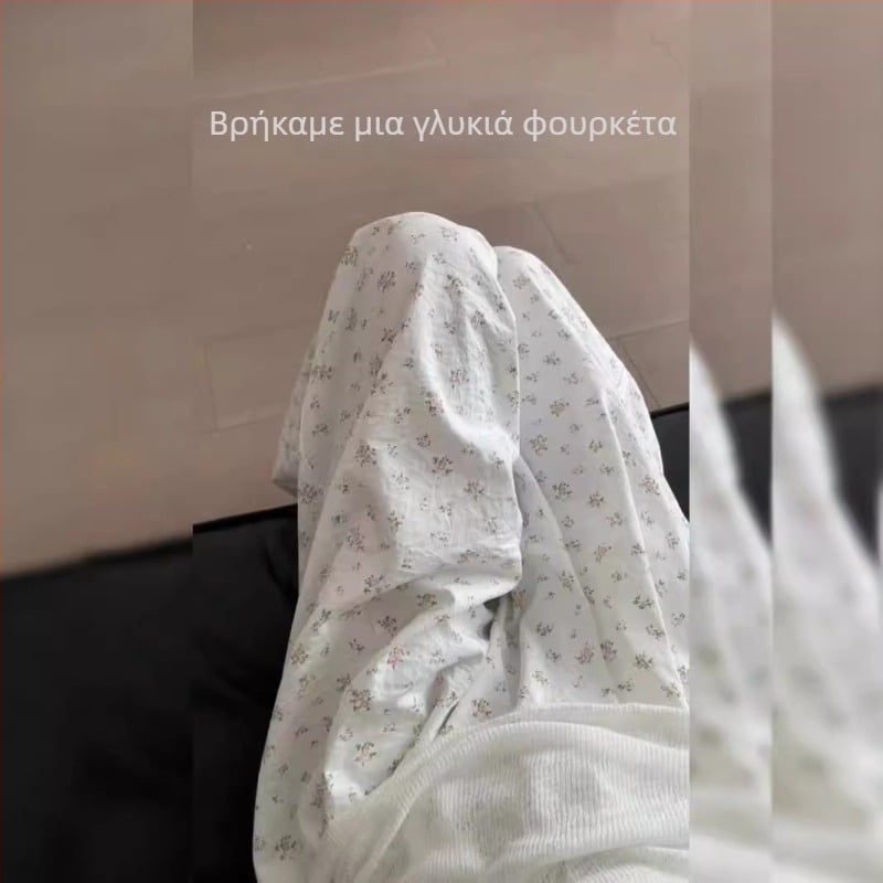 Κορεάτικο στυλ ρετρό φλοράλ ίσια περιστασιακά παντελόνια για γυναίκες, λεπτό καλοκαιρινό παντελόνι Yamamoto με ψηλή μέση και αδυνάτισμα, φαρδύ πόδι, ζεστό χονδρικής